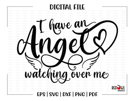 Download I Have an Angel Watching over Me... SVG File - SVG Design Commercial Use