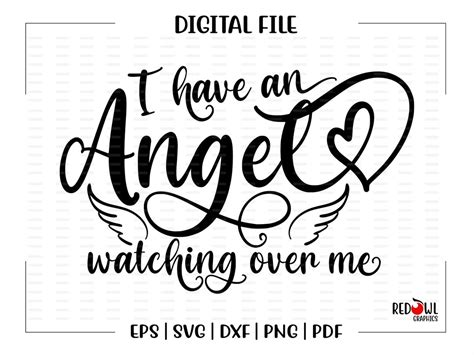 Download I Have an Angel Watching over Me... SVG File - SVG Design Cricut SVG For Crafts