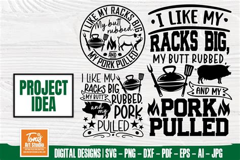 Download I Like My Butt Rubbed | Barbecue... For Silhouette