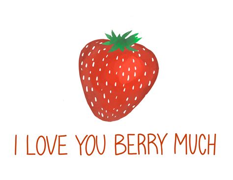 I Love You Berry Much Template