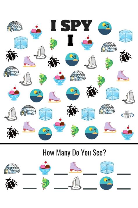 I Spy Printable Worksheets