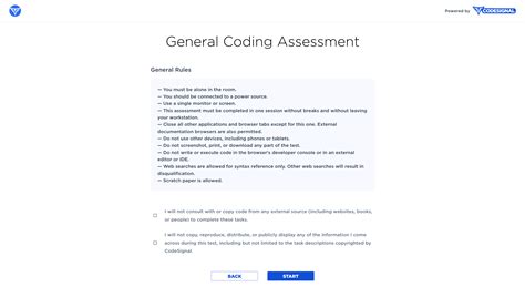 I already completed the CodeSignal General Coding Assessment for 