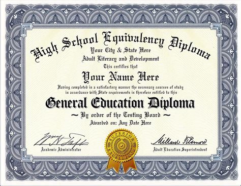 I got a GED. That's like a high school diploma