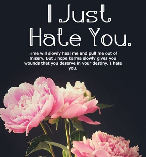 I hate you quotes in red and black letters