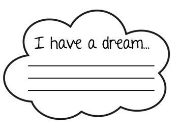 I Have A Dream Printable Cloud