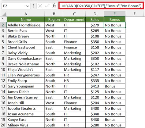 IF Function with Multiple Conditions