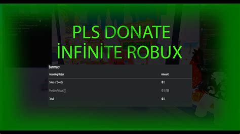 INFINITE ROBUX! Pls Donate Exploit Script GUI **Hack Method 