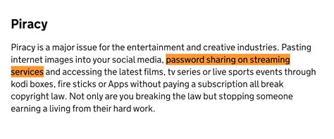 IPO removes anti-password streaming reference