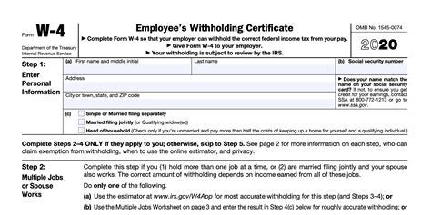 IRS Form W-4