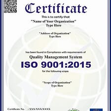 ISO 9001:2015 certification in Indonesia