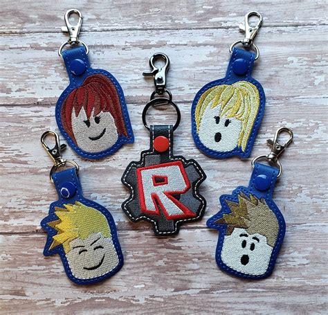 ITH Digital Embroidery Pattern for Roblox Bundle of 5 Snap Tab 