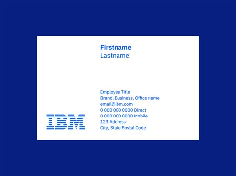 Ibm Business Card Template New 11 Inspirational Ibm Business Card in