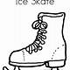 Ice Skate Coloring Page Free Printable