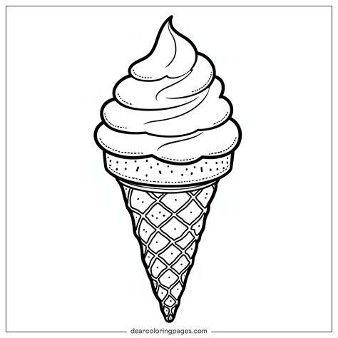 Ice Cream Cone Coloring Pages
