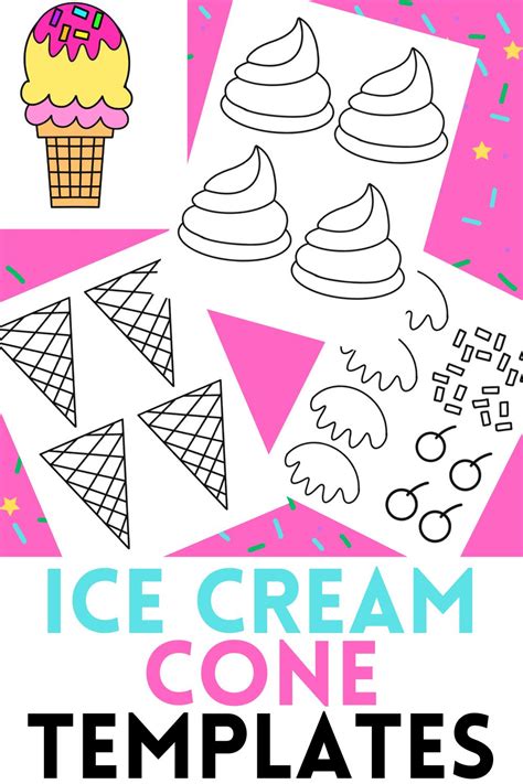 Ice Cream Cone Craft Template