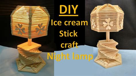 Ice Cream Sticks Craft Lamp