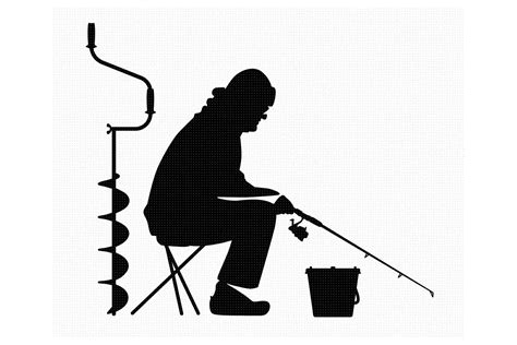 Reeling in Frosty Wonders: Ice Fishing SVG Designs for Your Next Winter Adventure!