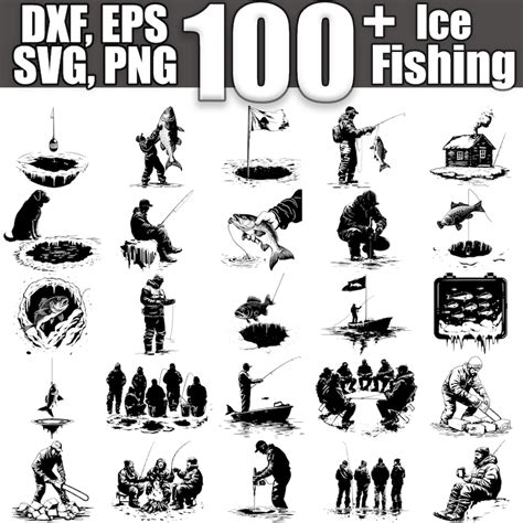 Catch the Best Ice Fishing Designs with Our Free SVGs