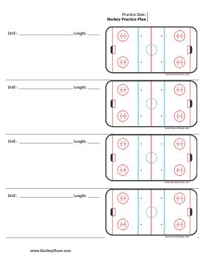 Ice Hockey Practice Plan Template