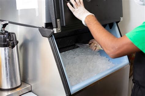 Ice Machine Technician at Work