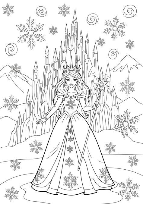 Ice Princess Coloring Pages
