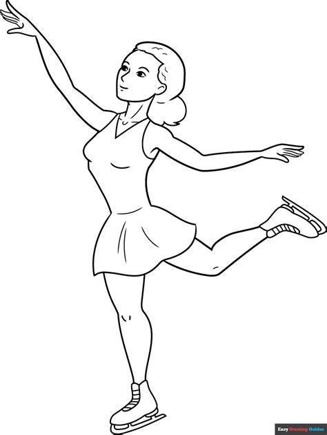 Ice Skater Coloring Page
