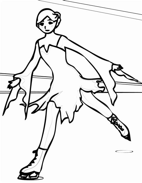 Ice Skater Coloring Pages
