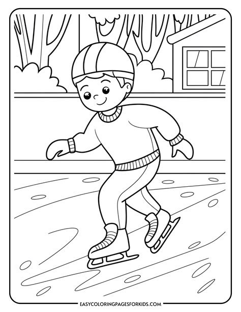 Ice Skaters Coloring Pages