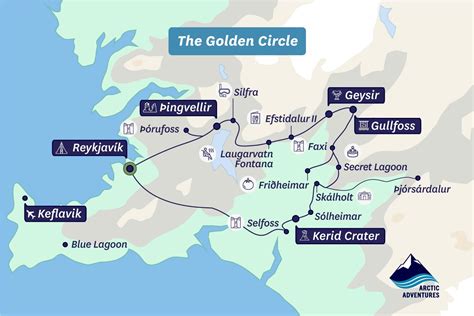 Iceland Golden Circle map