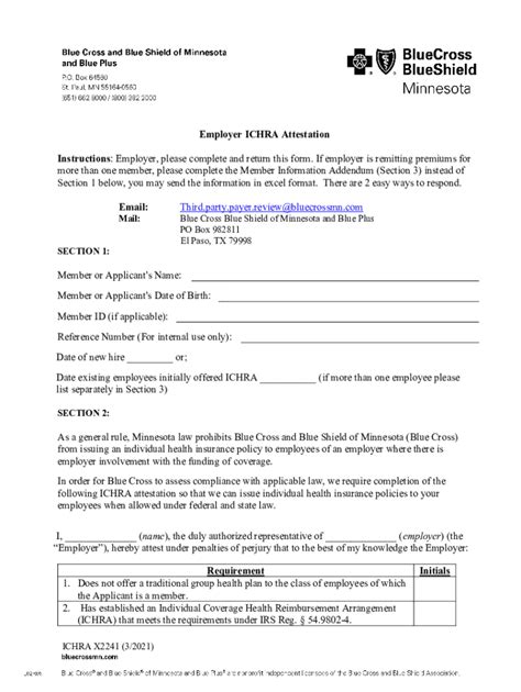Ichra Plan Document Template