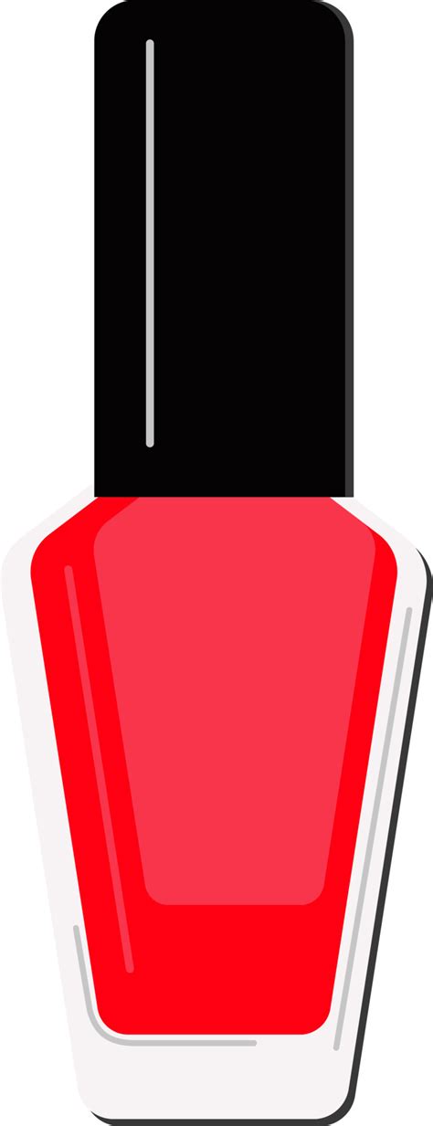 Icon Red Nail Polish Bottle