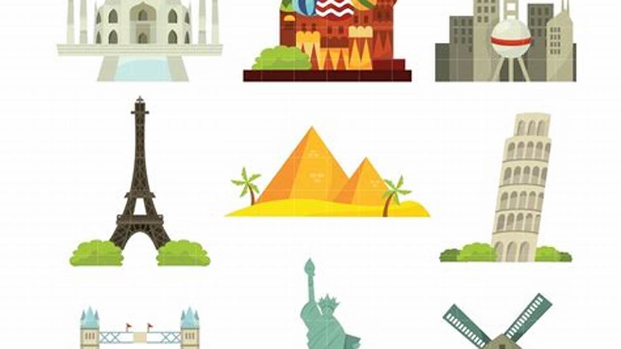 Iconic Landmarks, Free SVG Cut Files