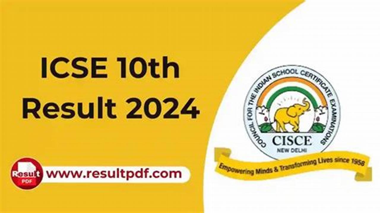 Icse Result 2024 Link Download Pdf