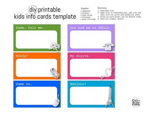 Id Card Template For Kids: A Guide To Creating Your Own