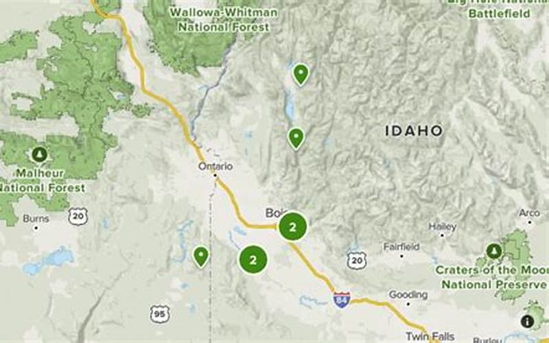 Idaho Jeep Trails Map