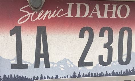 Idaho license plate county system evolution
