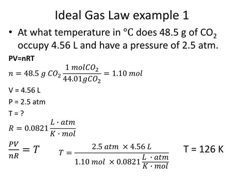 Gas Law Example