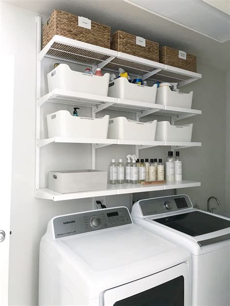 Ideas For Laundry Room Shelves
