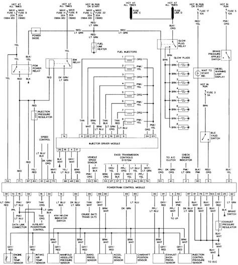 Identifying Components in Ford F-350 Diesel Wiring Diagrams