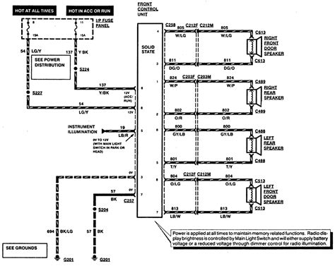 Identifying Components in Mercury Stereo Wiring Diagrams