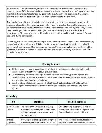 Identifying Key Elements