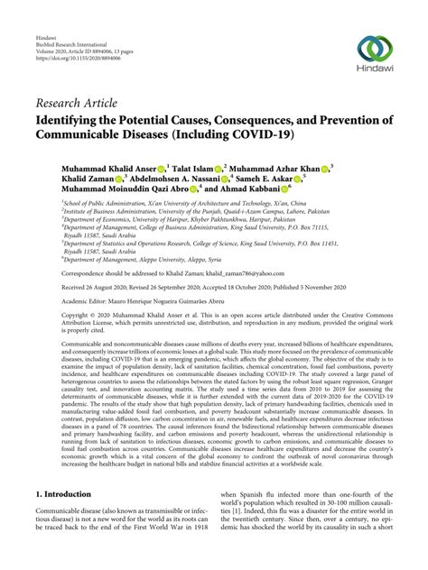 Identifying Potential Causes