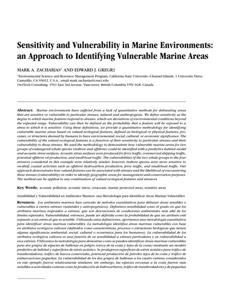 Identifying Vulnerable Areas