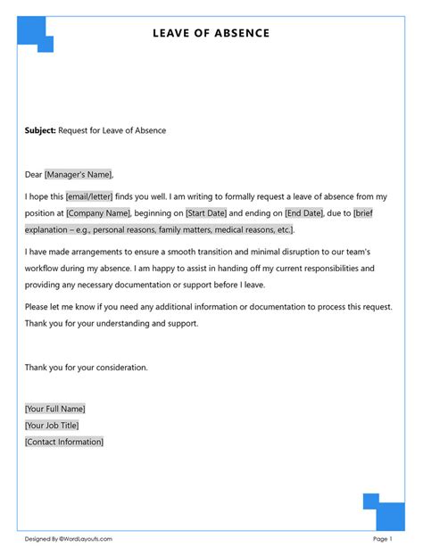 Identifying Your Need for Leave (Types of LOA)