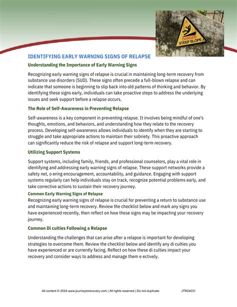 Identifying the Early Warning Signs