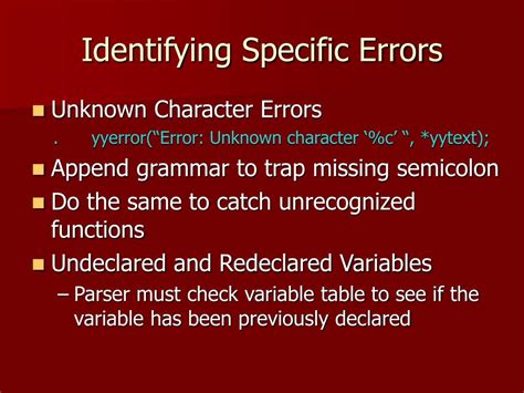 Identifying the Specific Character Causing the Error