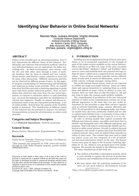 Identifying users through behavior