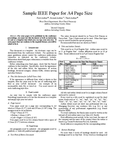 Ieee Template Word 2007
