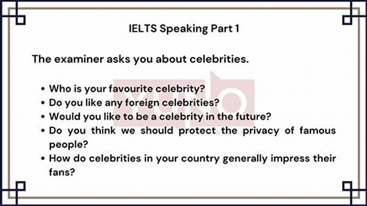 Ielts Speaking Part 1 Questions 2024