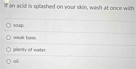 Soothe Your Skin: The Ultimate Guide to Neutralizing Acid Splashes with Effective Wash Techniques